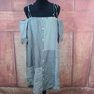 Buffalo David Bitton Tie cold shoulder Dress